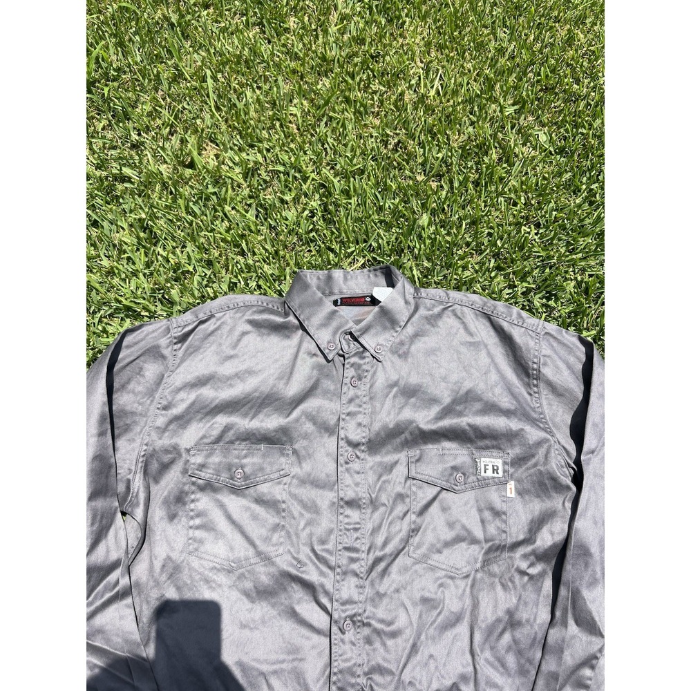 Wolverine Fr Flame Resistant Button Down Mens 2xl… - image 4